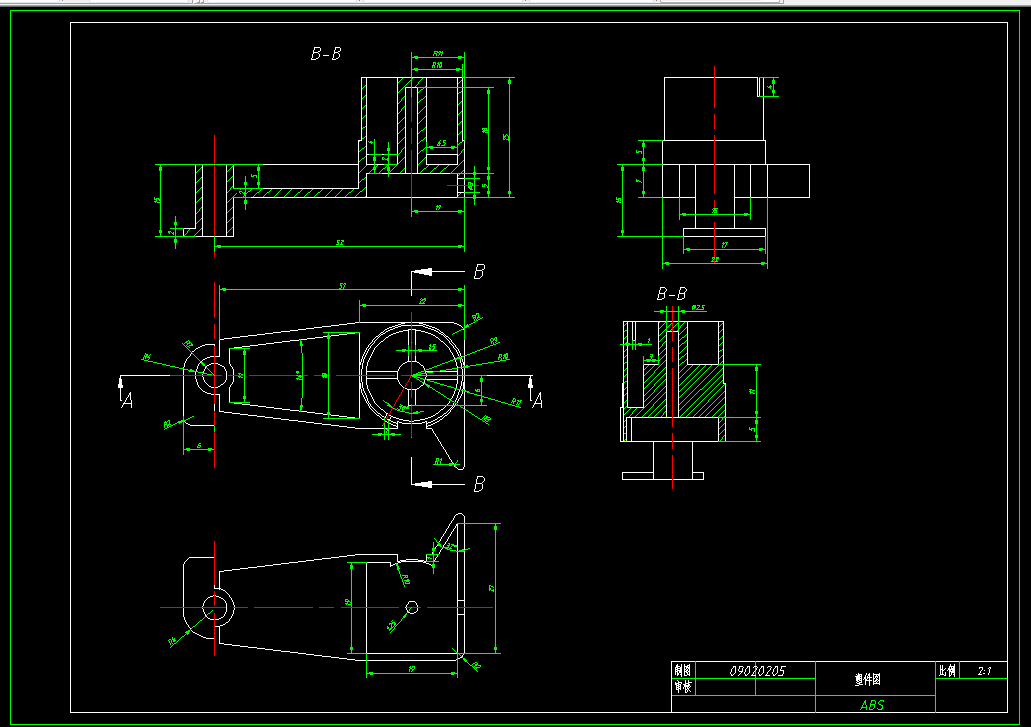 U151-洗衣机排水管道某零件的注射模具设计