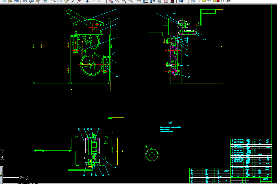V144-人力提升机传动方案的拟定与分析计算设计