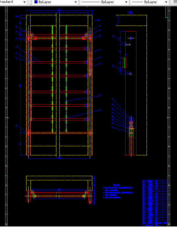 V302-1吨单层全自动罐笼门设计