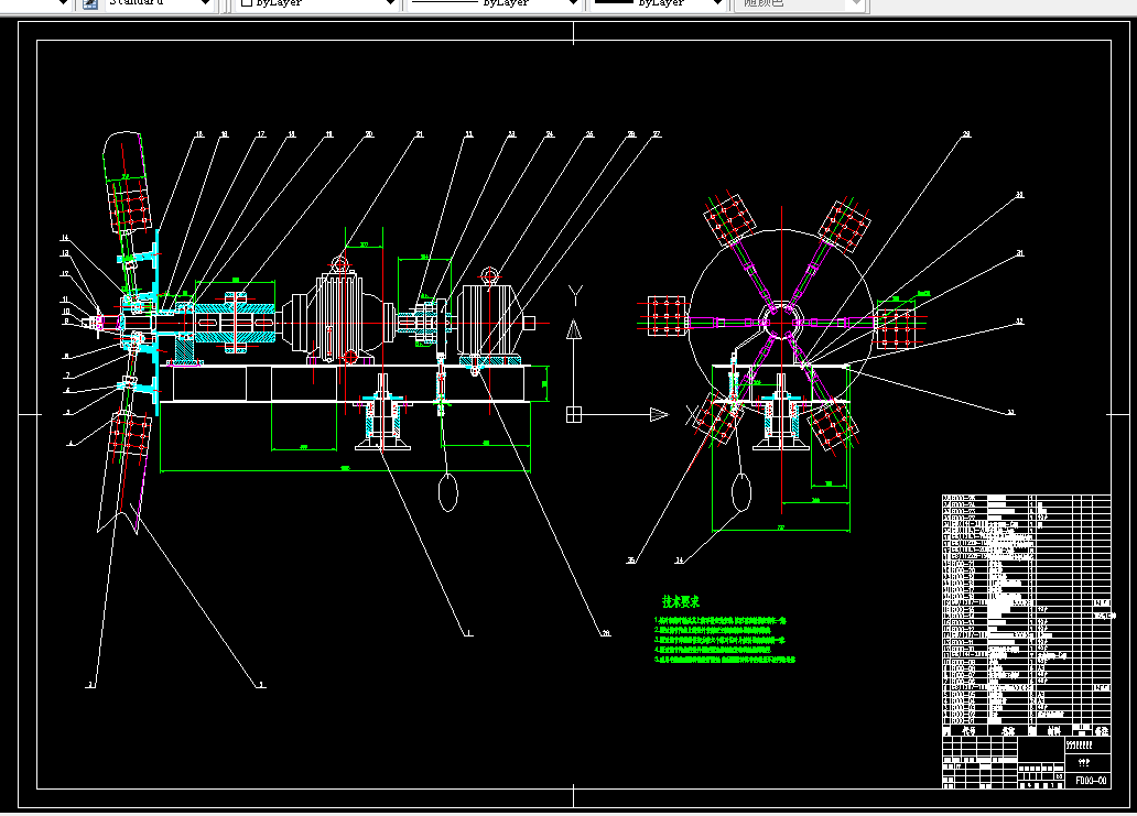 V381-五千瓦风力发电机设计