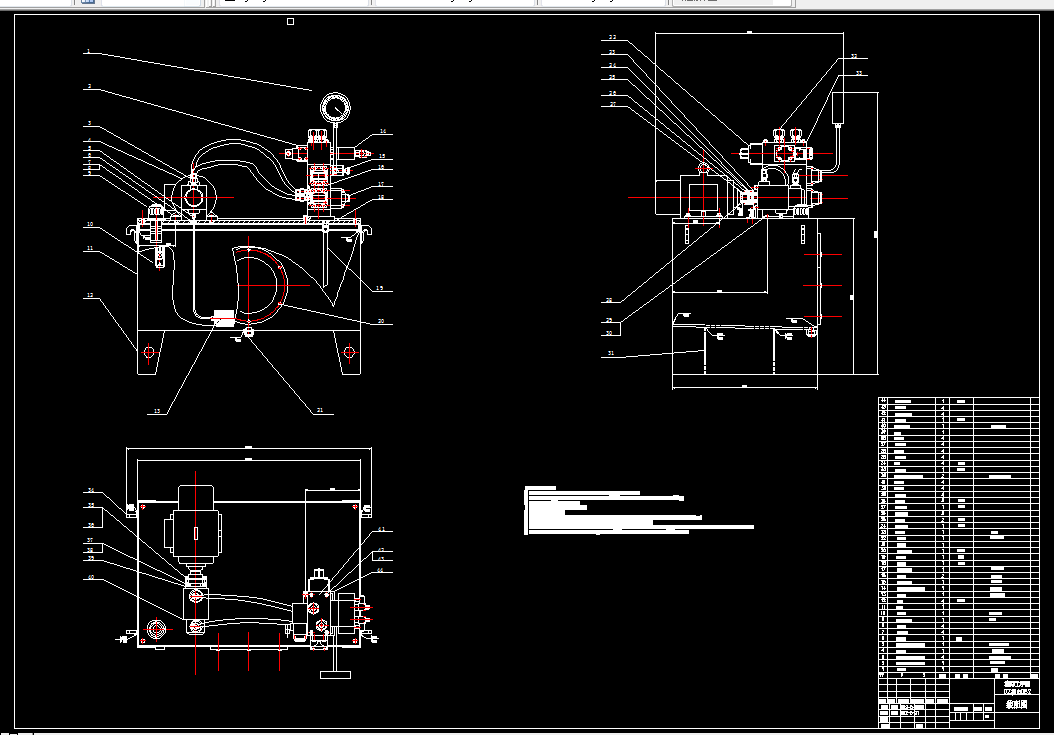 V391-四轴卧式钻孔专用机床液压系统的设计