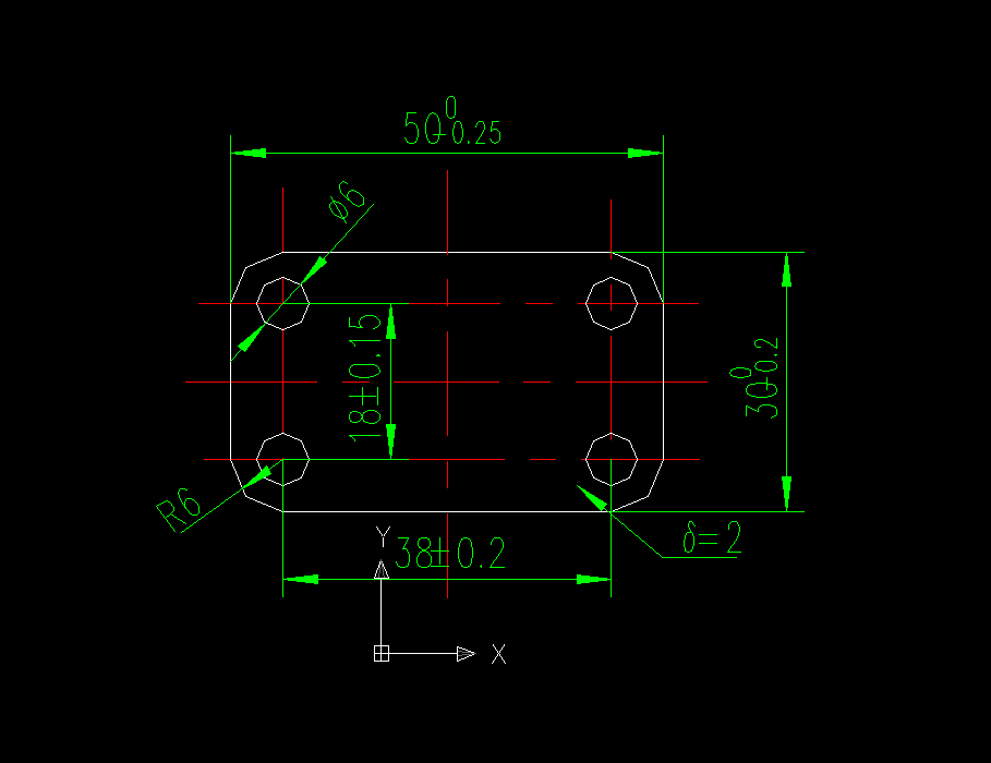 V459-四孔方板垫片冲压模具设计-长50