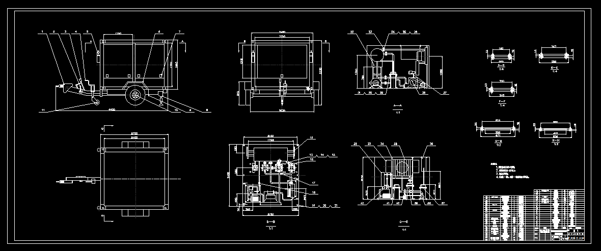 W003-润滑油脱水净化挂车设计-机械部分