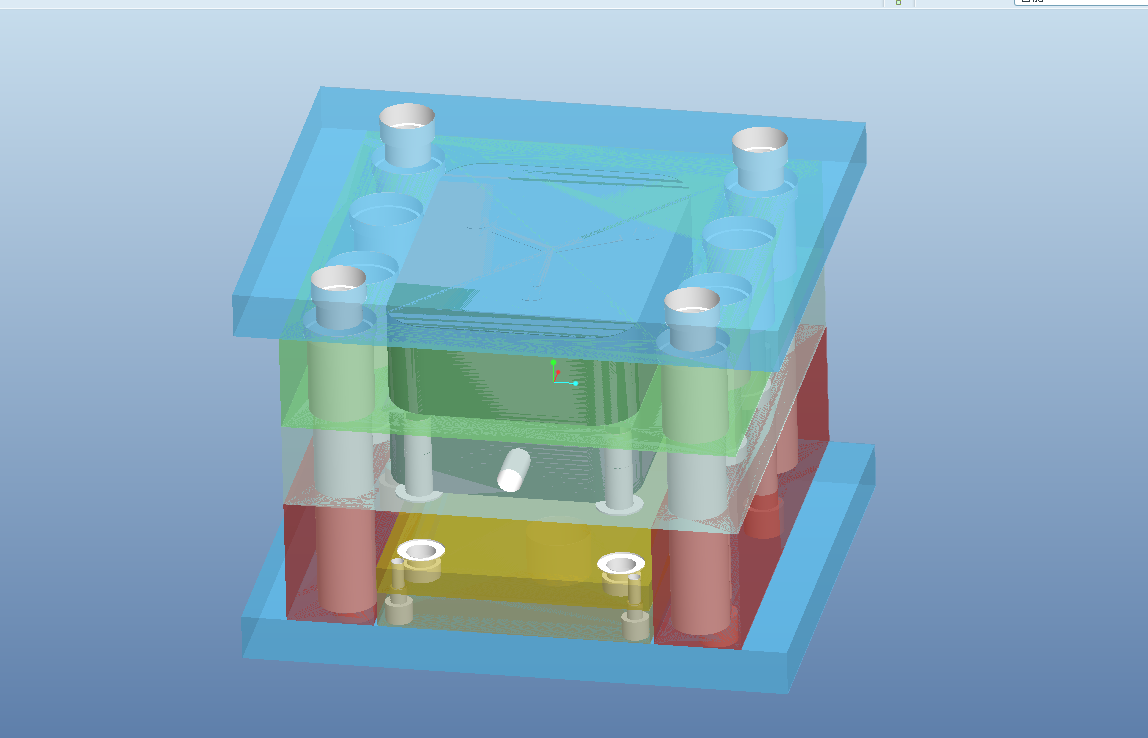W042-电冰箱绝缘块注塑模设计[含Proe三维图]