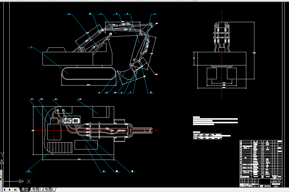W103-履带式液压挖掘机挖掘机构设计