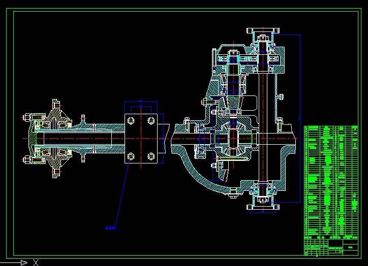 R712-贯通式双联驱动桥（中后桥）设计