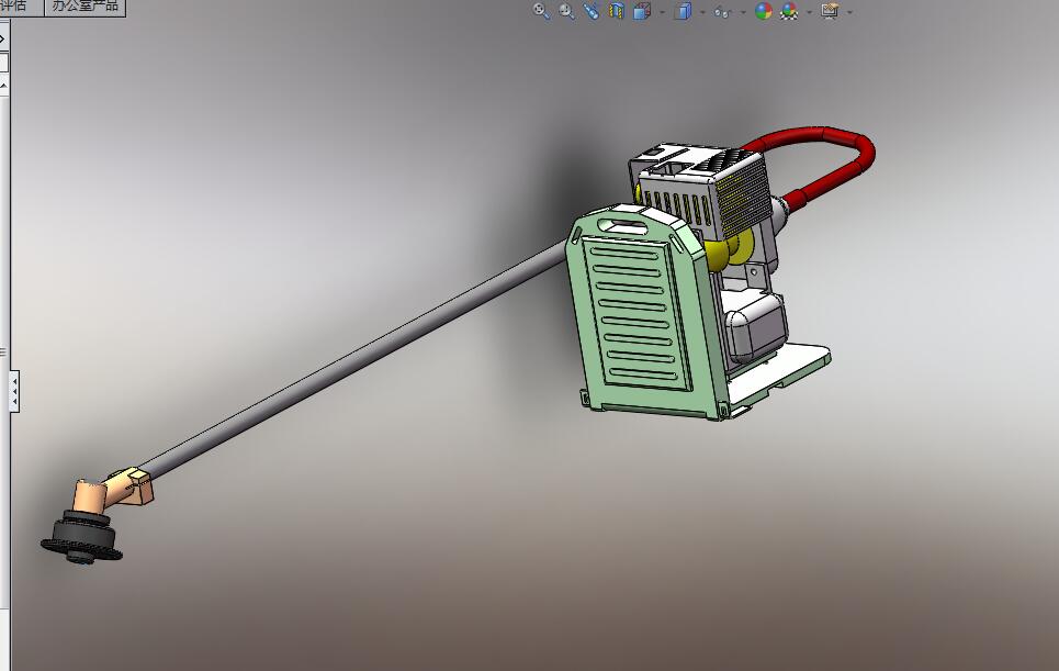 W223-小型便携式割灌机设计[含SW三维图]