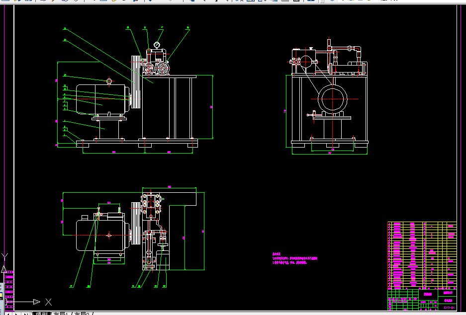 W224-木材刀具切削试验台增速机构设计