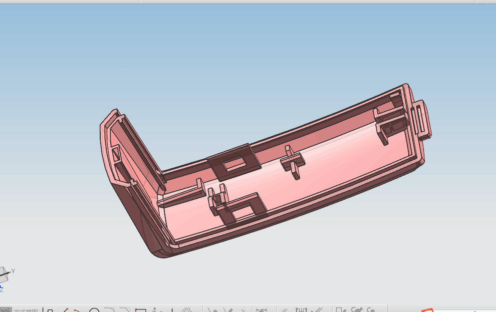 W282-三星手机充电外壳注塑模具设计[含UG三维图]