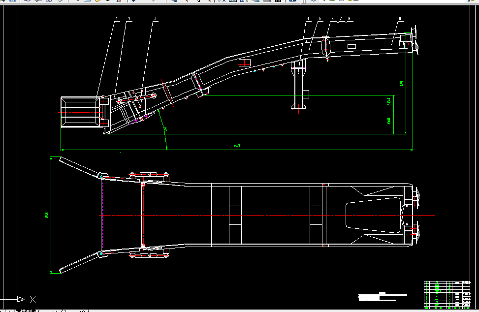 W302-P-30B耙斗装岩机传送部分设计