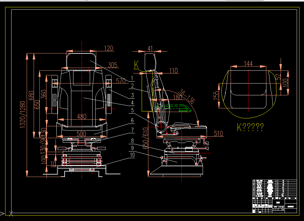 W431-小车座椅设计