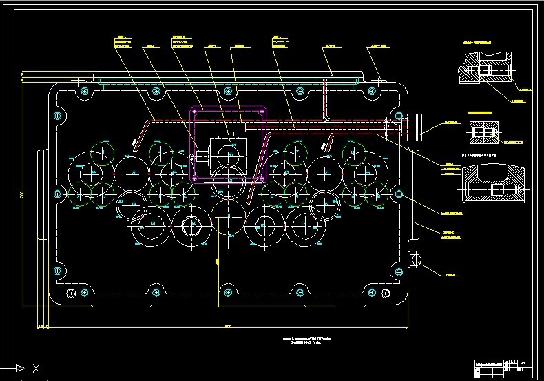 R763-空间多孔加工的组合机床主轴箱设计