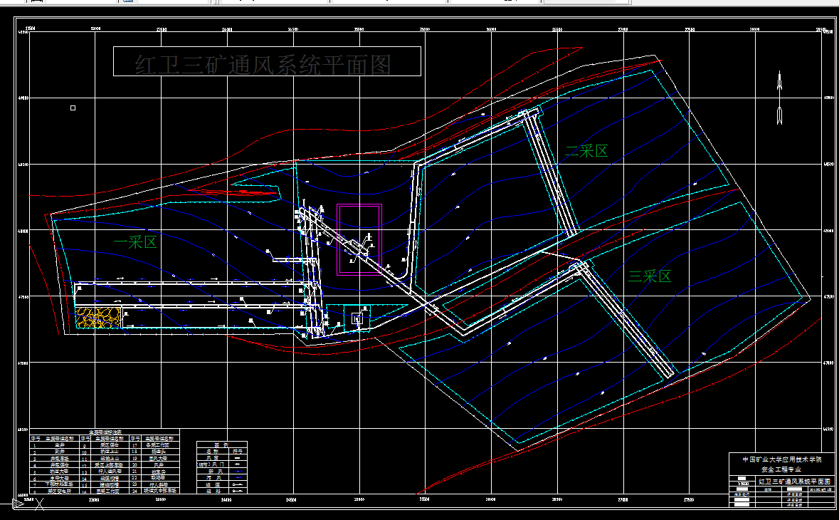 W621安全工程毕业设计（论文）-红卫三矿1.20Mta设计通风安全设计
