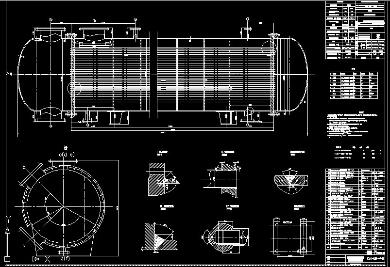 R778-流量为1500kgh四管程固定管板式换热器的设计
