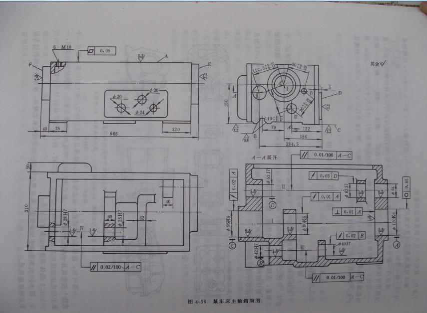 W718-机床主轴箱加工工艺及钻三孔夹具设计