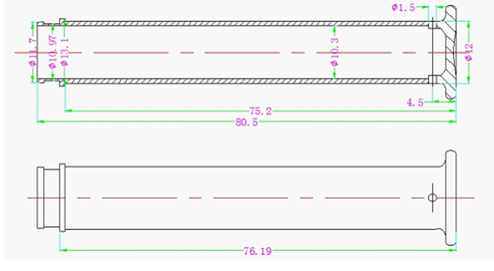 W863-一次性注射器推筒塑料模具设计