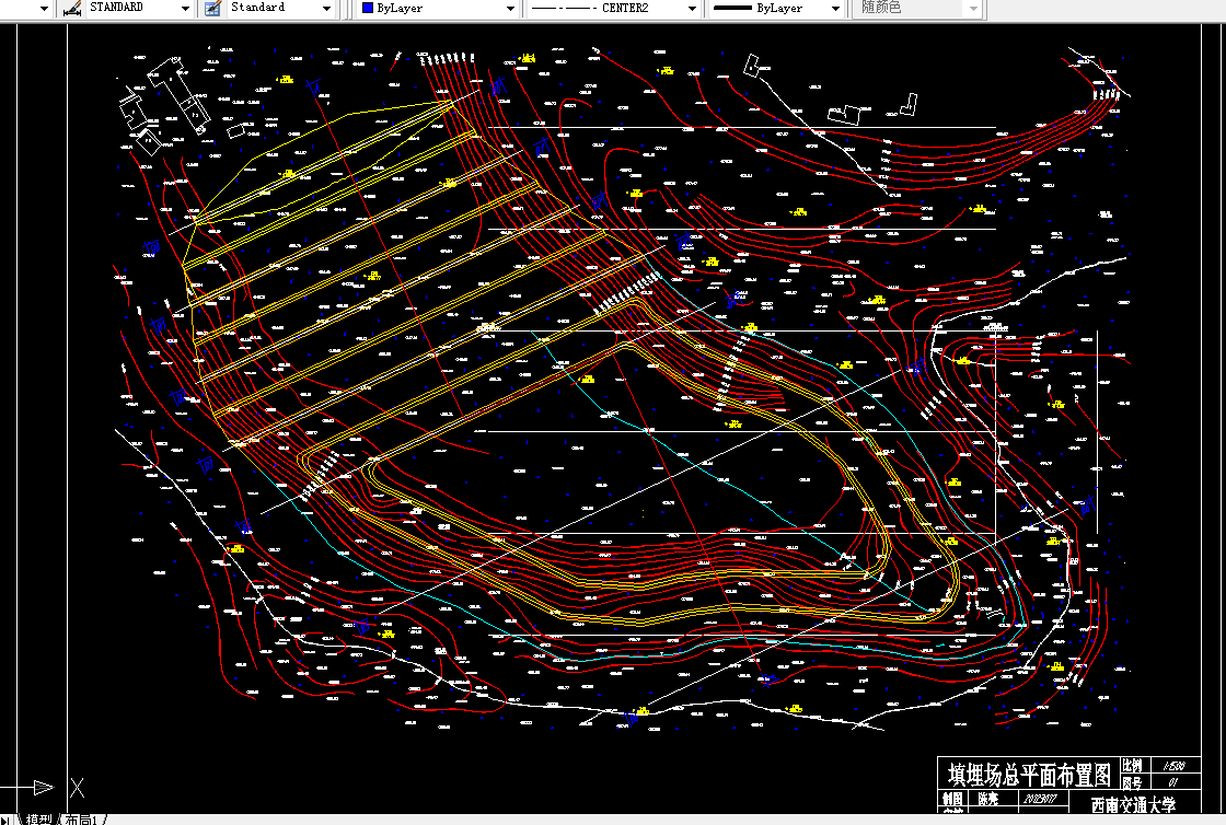 R781固体废物处理与处置课程设计-填埋场库容设计
