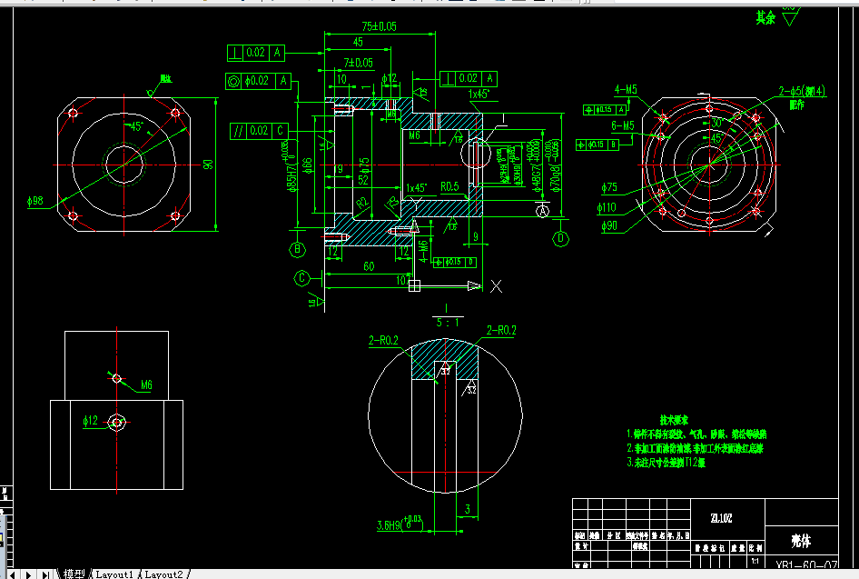 W926-谐波减速器壳体的机械加工工艺规程及钻M6孔夹具设计