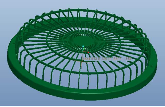 W970-风扇后盖注塑模具设计