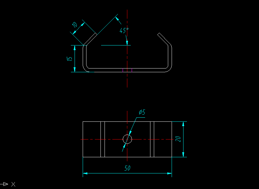 W971-弯曲件板料弯曲模冲压模具设计