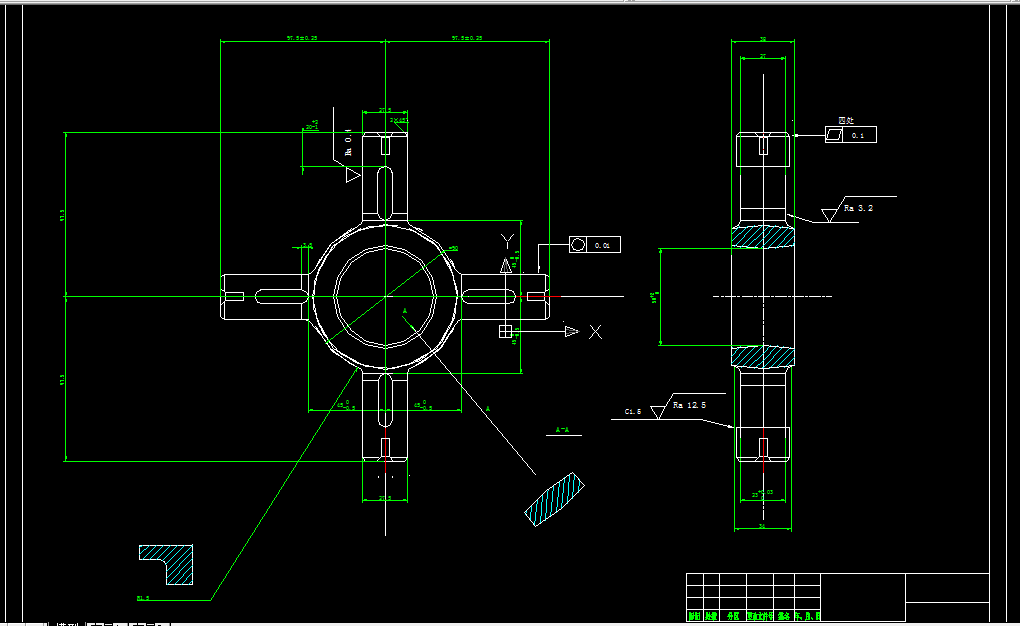 W975-十字轴的工艺规程及钻中心孔夹具设计