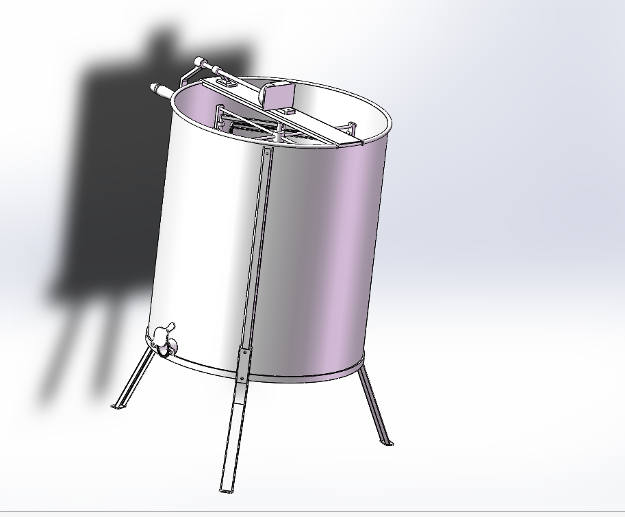 W984-蜂蜜离心机设计[含SW三维图]