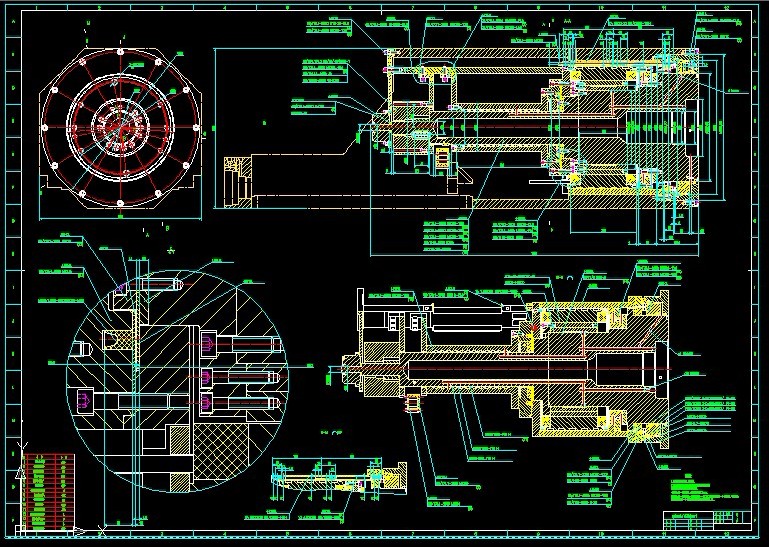 R830-内藏式车铣加工中心YB轴的设计