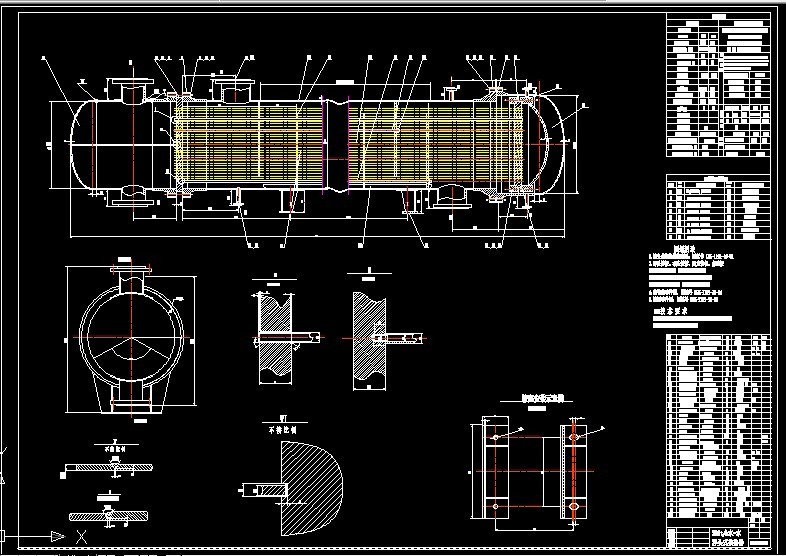 R847-流量为220t每小时水-水浮头式换热器的设计