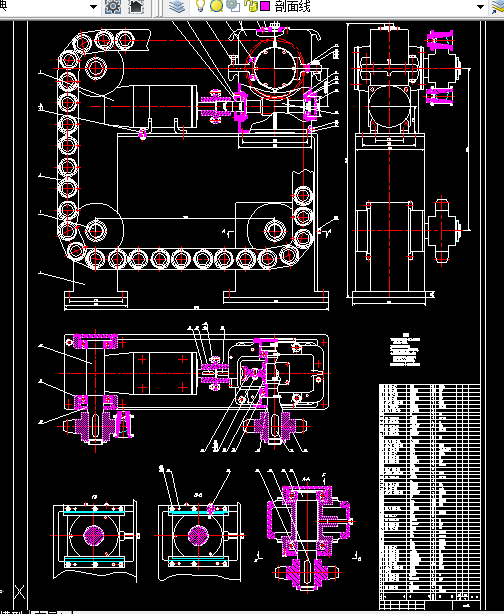 Z017-加工中心40刀刀库设计(链式刀库)