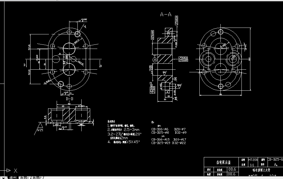 Z159-齿轮泵后盖零件加工工艺及钻6×ΦM8孔夹具设计