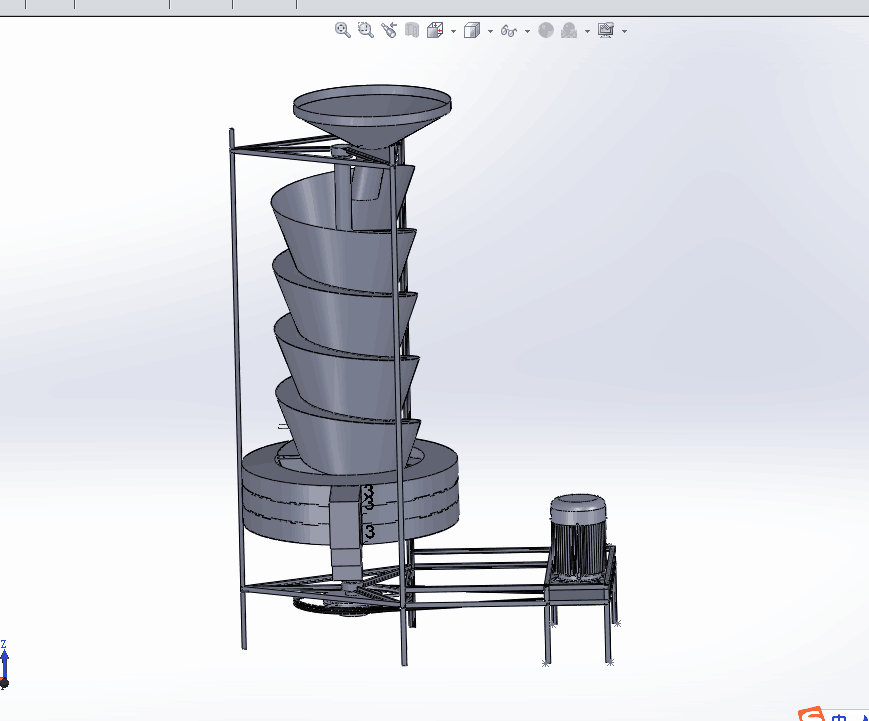 Z173-离心式红枣分级机设计[含SW三维图]