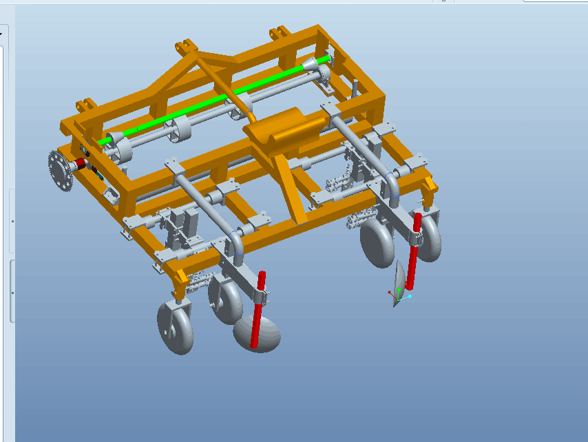 Z177-牵引式小型棉花覆膜装置的设计[含Proe三维图]