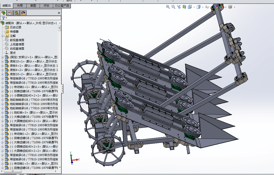 Z180-棉秆收获机的设计[含SW三维图]