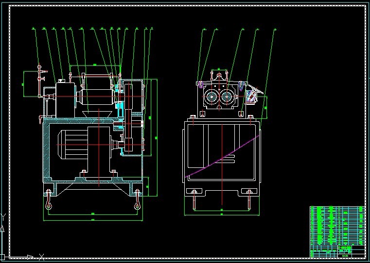 R872-xk550开炼机压盖与机架底座设计