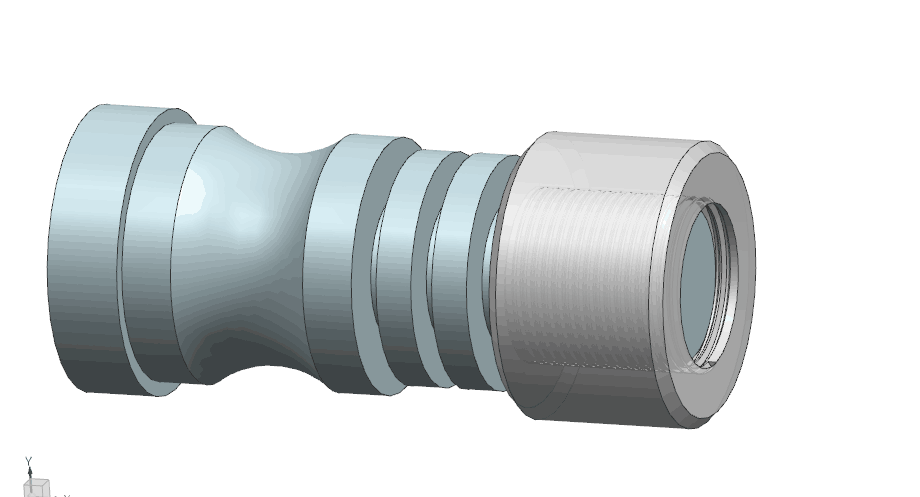 SC016-短轴螺纹配合件数控加工工艺及编程[含UG三维图]【两件套】长85