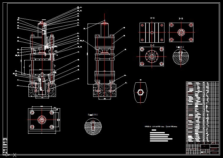 R952-200T四柱式液压机结构及控制系统设计