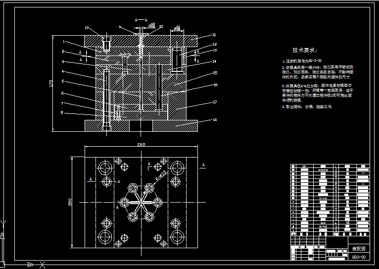 R955-Φ22×5花朵盖注塑成型及模具设计
