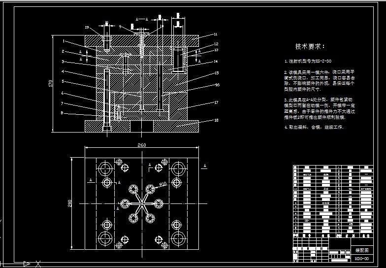 R956-φ20x5花朵盖注塑模具设计