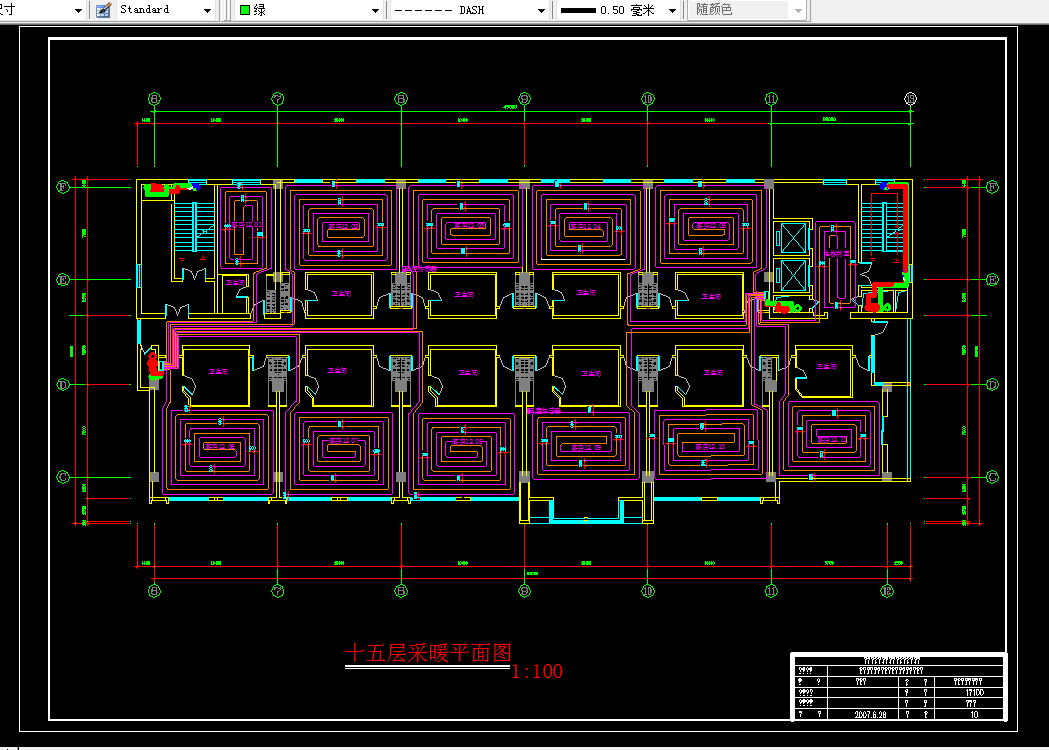 S067-辽宁鞍山某地税局宾馆建筑节能供暖设计