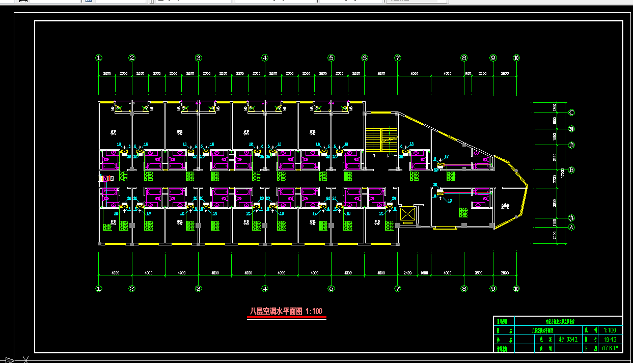 S070-内蒙古呼和浩特市某八层大厦空调系统设计