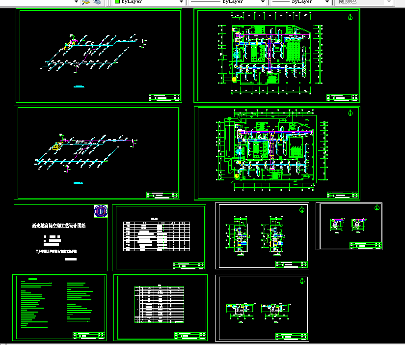S128-西安某五层商场空调系统工艺设计