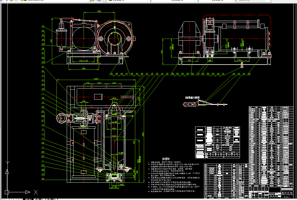 S267-QTZ40塔式起重机总体及起升机构的设计