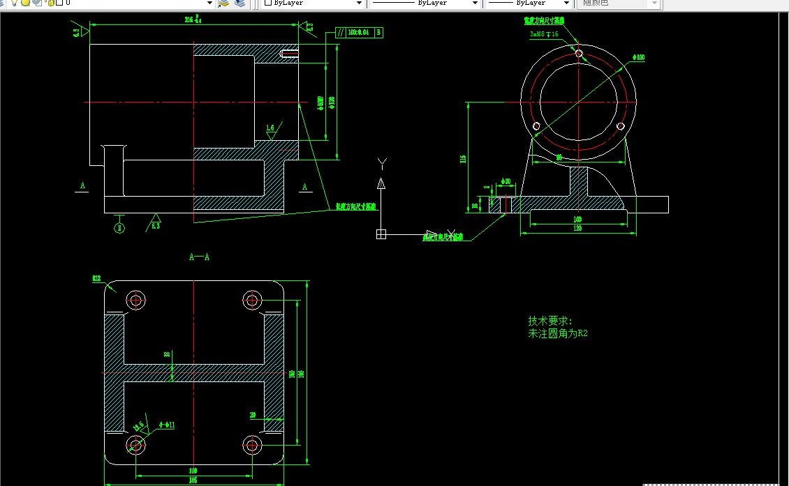 S285-机座工艺规程及其钻、攻3-M8螺纹的工装夹具设计