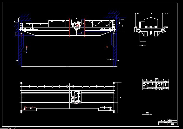 S356-50-10t双梁中轨箱型桥式起重机设计