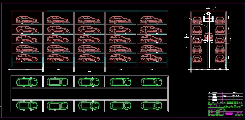 S445-垂直升降式立体停车库设计
