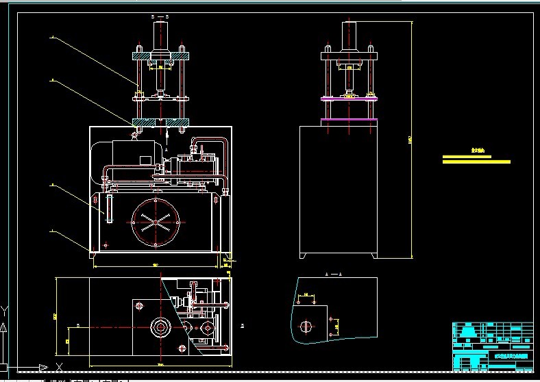 S480-双立柱液压压力机的设计