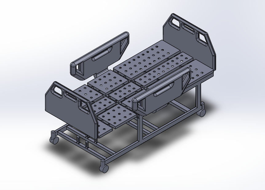 S661-多功能医用护理床的结构设计及优化[含SW三维图]