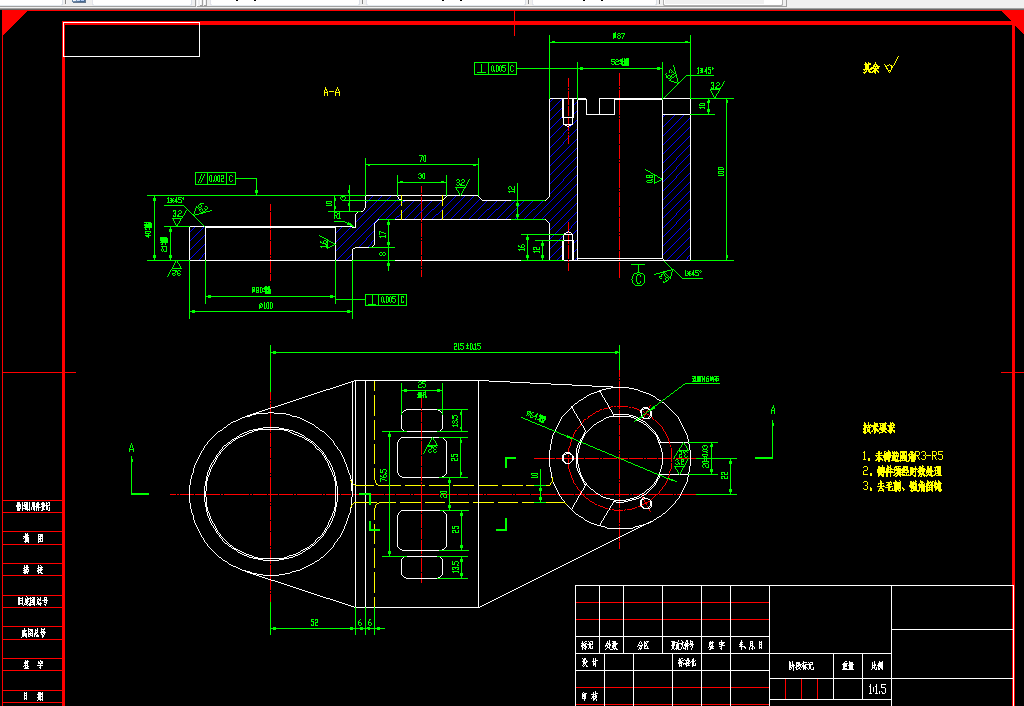 S780-拨爪轴承座加工工艺及钻3-M6孔夹具设计[齿轮轴承座]