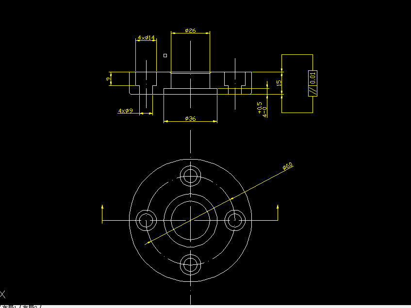 KS903机械制造装备设计课程设计-中间垫板钻4-φ9孔夹具设计