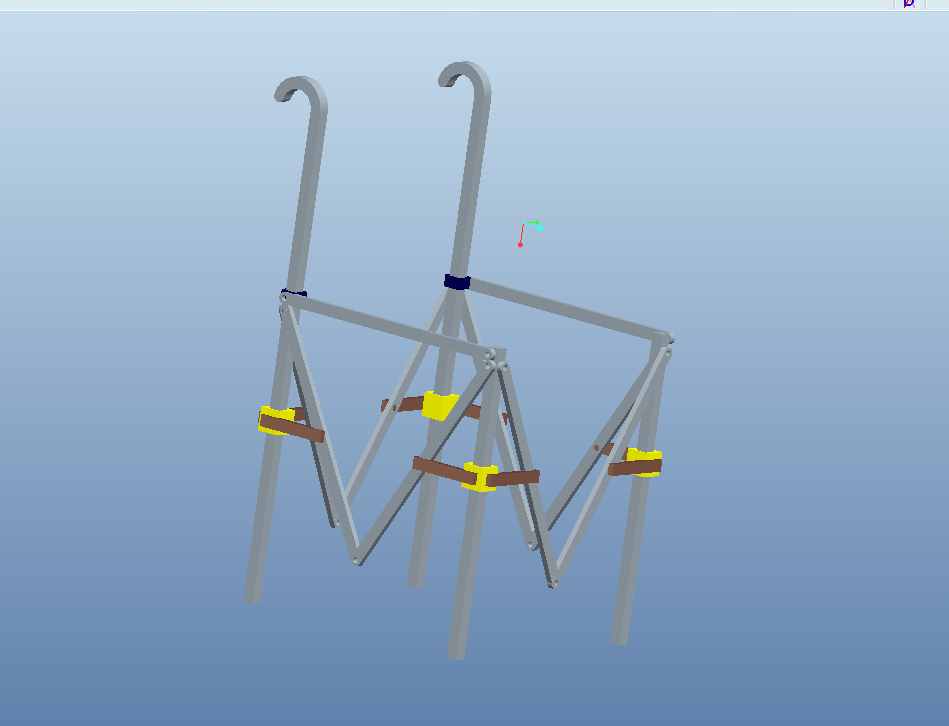 S862创新设计课程设计-新型便携式老人折叠椅造型设计[含Proe三维图]